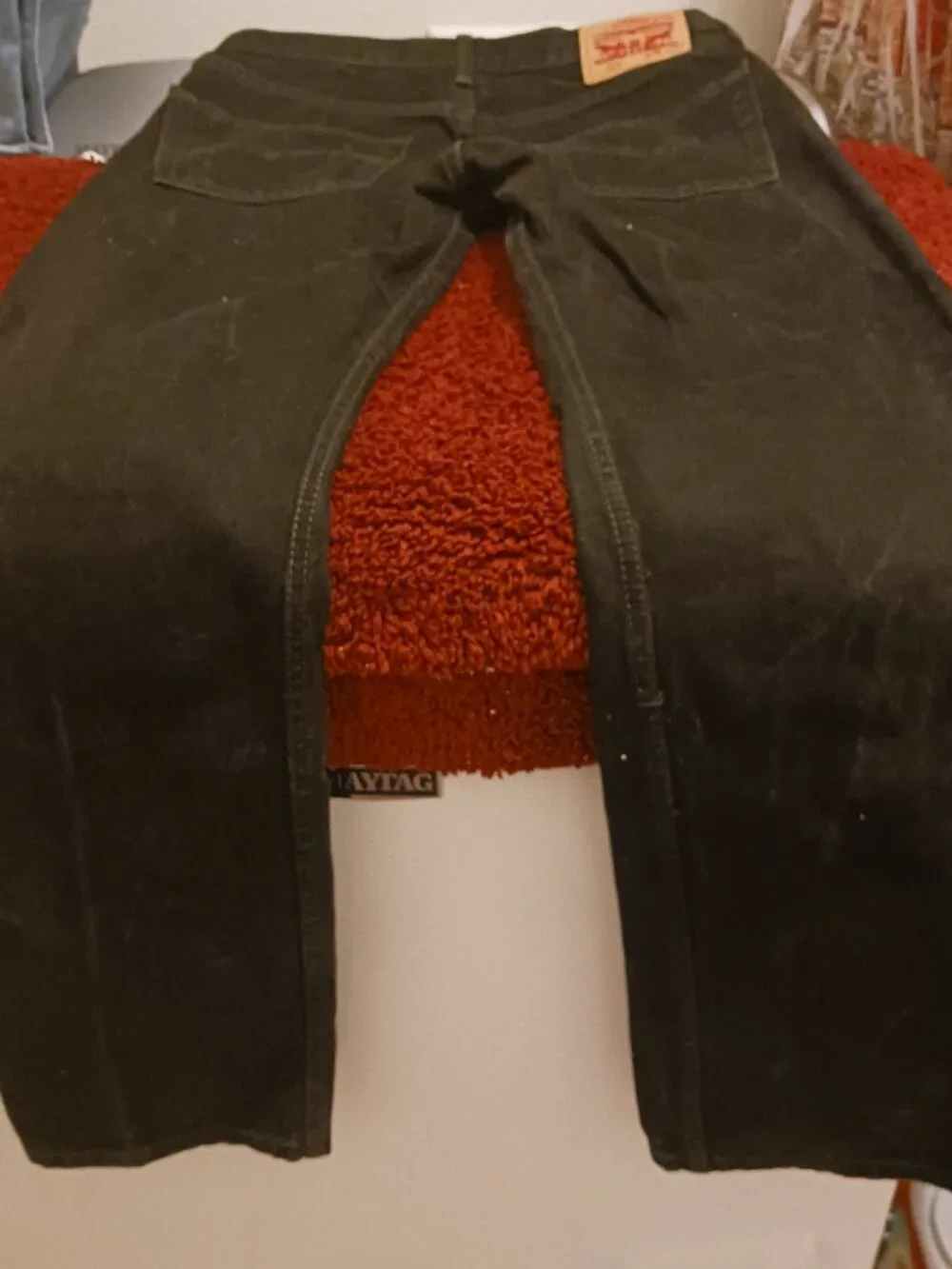 Levi's men's 505 black jeans 31x30